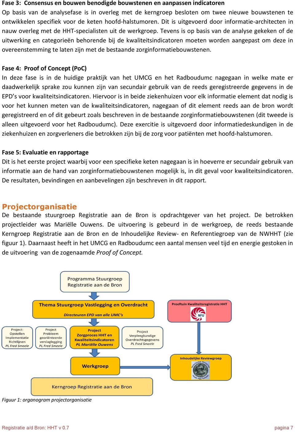 Tevens is op basis van de analyse gekeken of de uitwerking en categorieën behorende bij de kwaliteitsindicatoren moeten worden aangepast om deze in overeenstemming te laten zijn met de bestaande