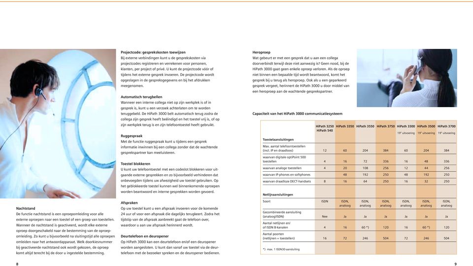 Zo kunt u bijvoorbeeld na sluitingstijd alle oproepen omleiden naar het antwoordapparaat.