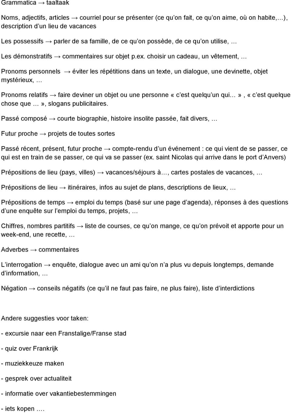 choisir un cadeau, un vêtement, Pronoms personnels éviter les répétitions dans un texte, un dialogue, une devinette, objet mystérieux, Pronoms relatifs faire deviner un objet ou une personne «c est