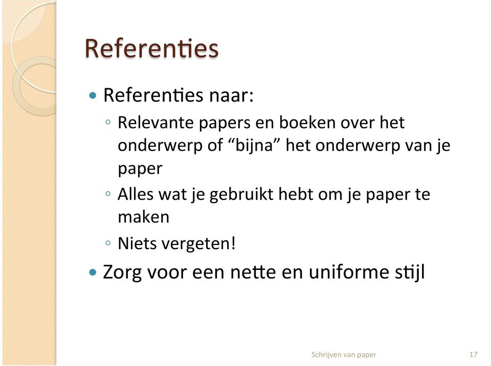 je paper Alles wat je gebruikt hebt om je paper te