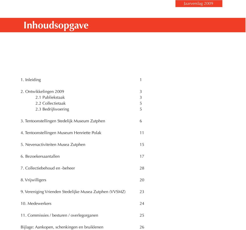 Nevenactiviteiten Musea Zutphen 15 6. Bezoekersaantallen 17 7. Collectiebehoud en -beheer 28 8. Vrijwilligers 20 9.