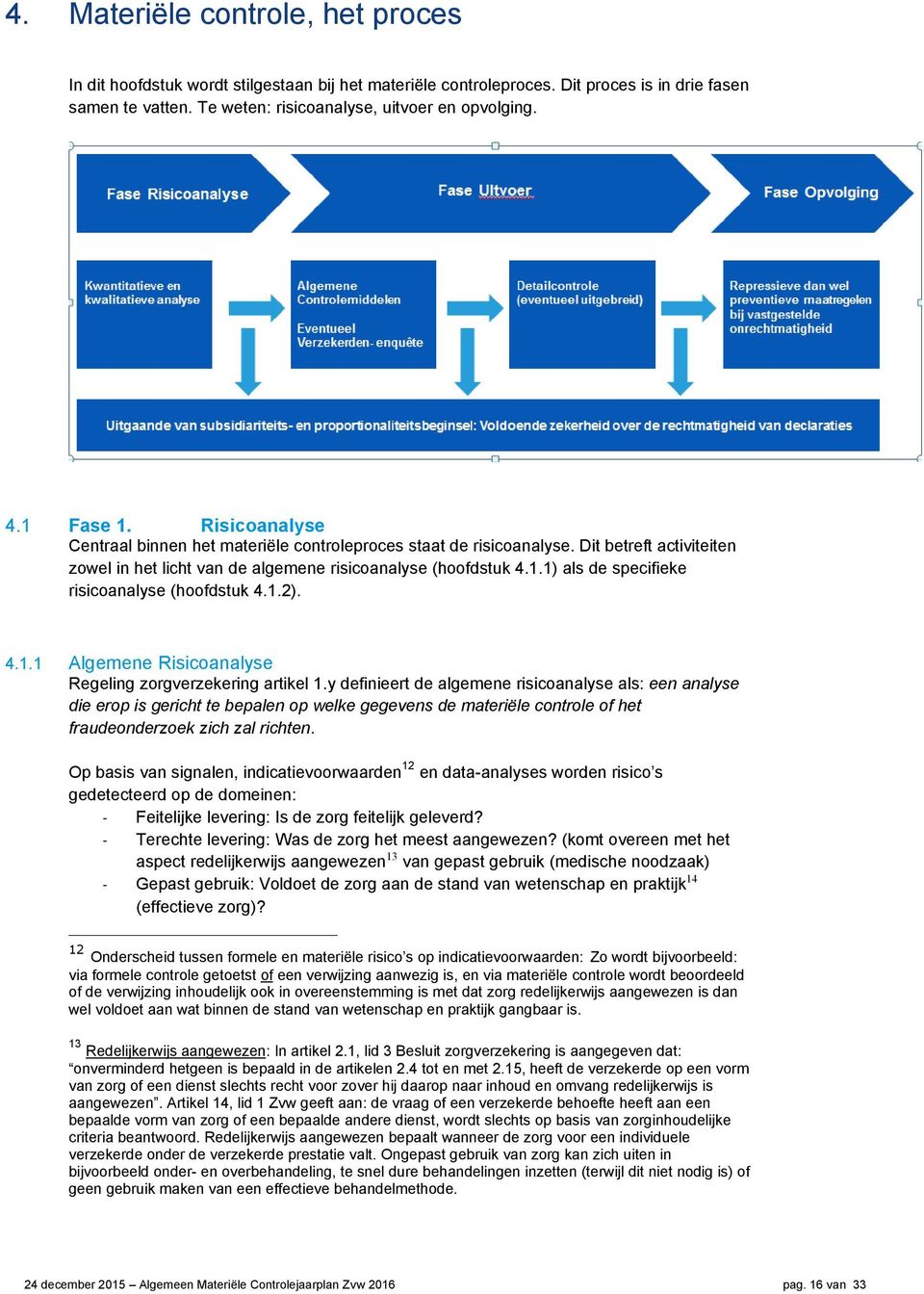 1.2). 4.1.1 Algemene Risicoanalyse Regeling zorgverzekering artikel 1.