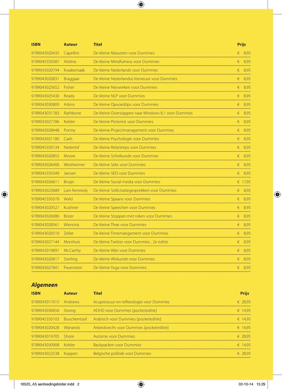 Atkins De kleine Opvoedtips voor Dummies 8,95 9789043031783 Rathbone De kleine Overstappen naar Windows 8.