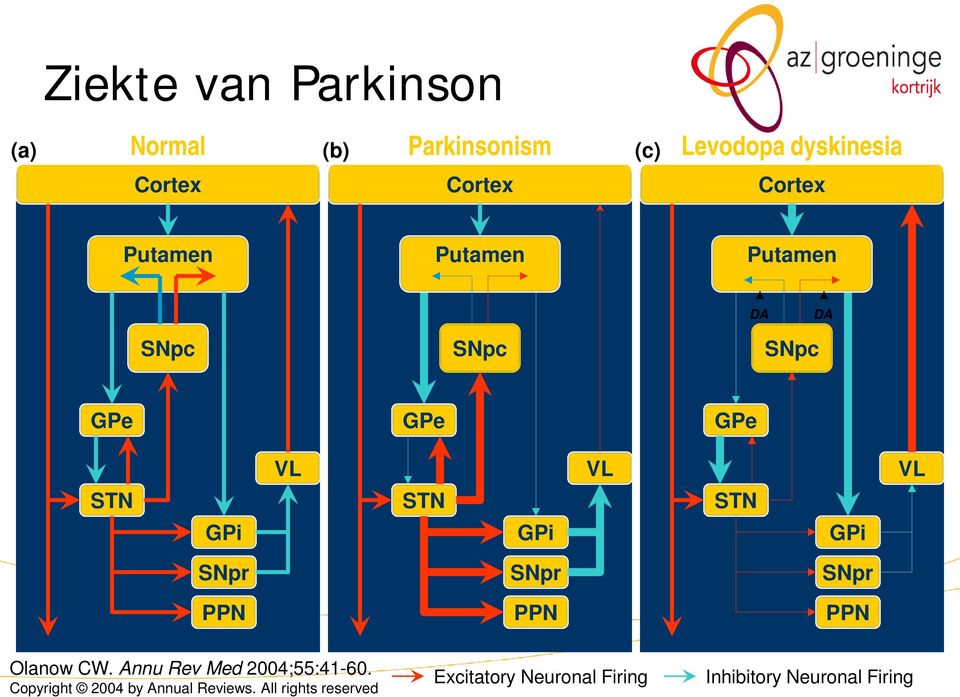 SNpr SNpr SNpr PPN PPN PPN Olanow CW. Annu Rev Med 2004;55:41-60.