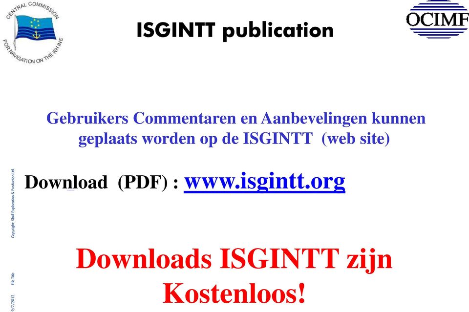 de ISGINTT (web site) Download (PDF) : www.