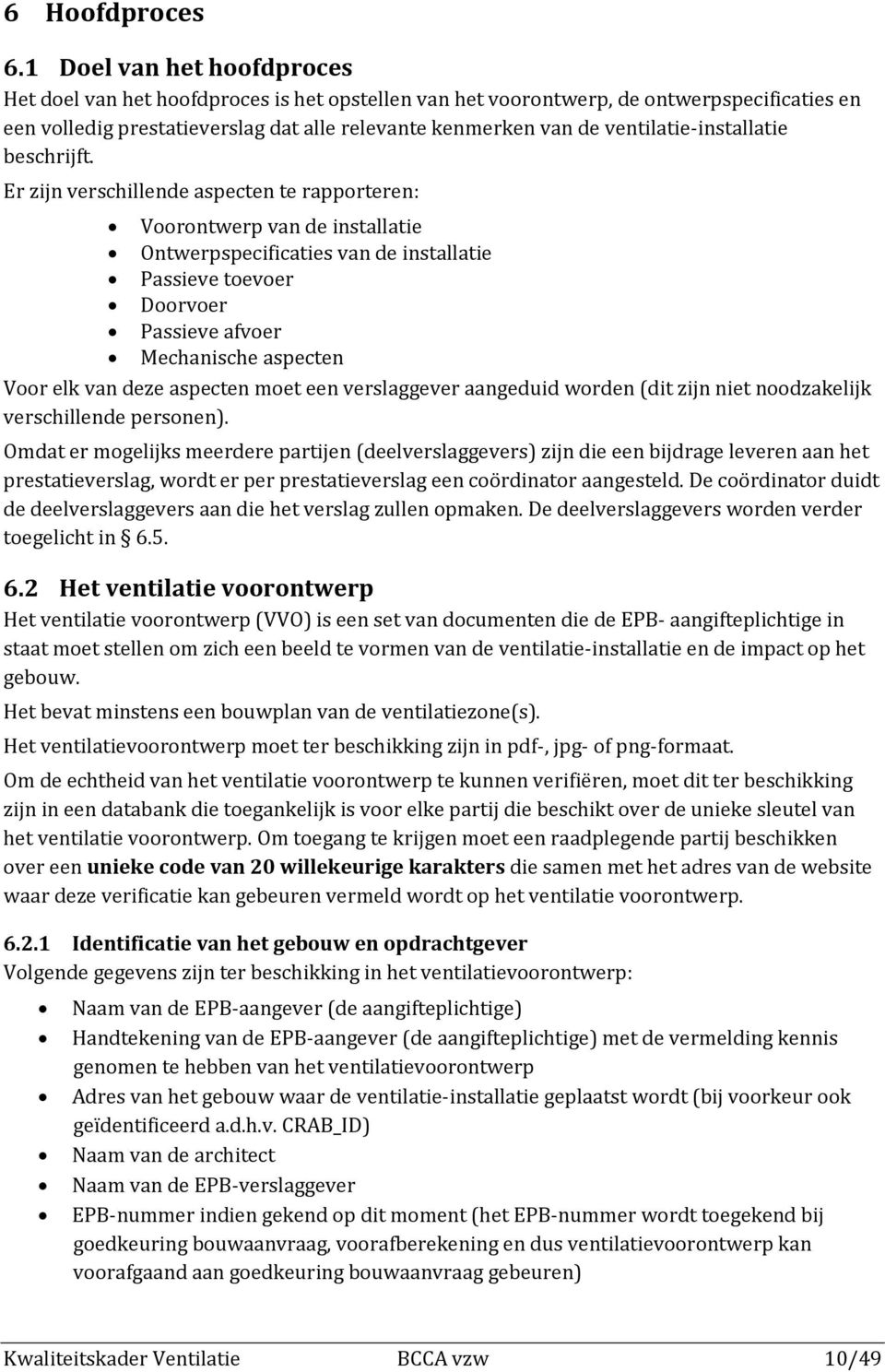 ventilatie-installatie beschrijft.