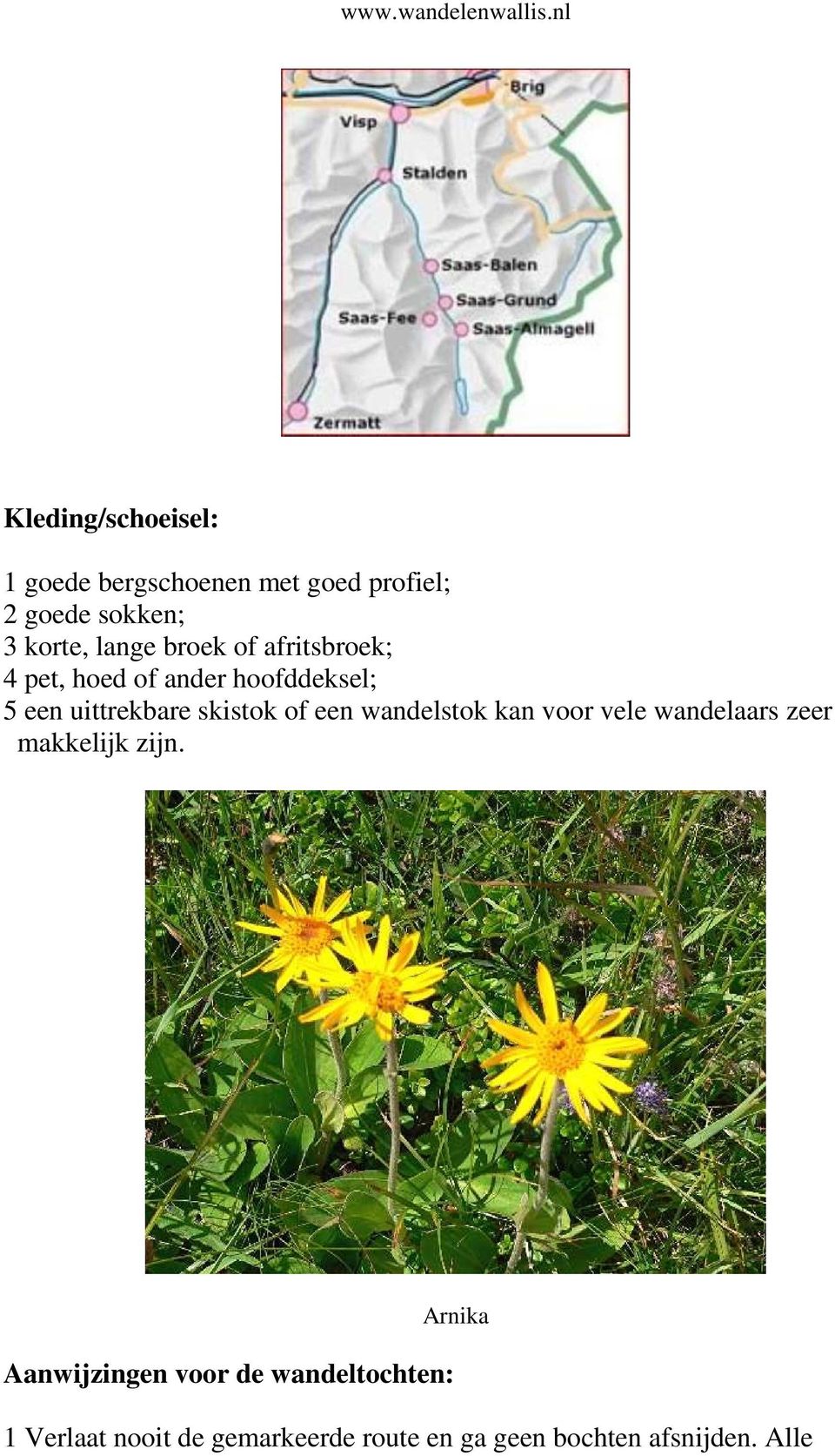 of een wandelstok kan voor vele wandelaars zeer makkelijk zijn.