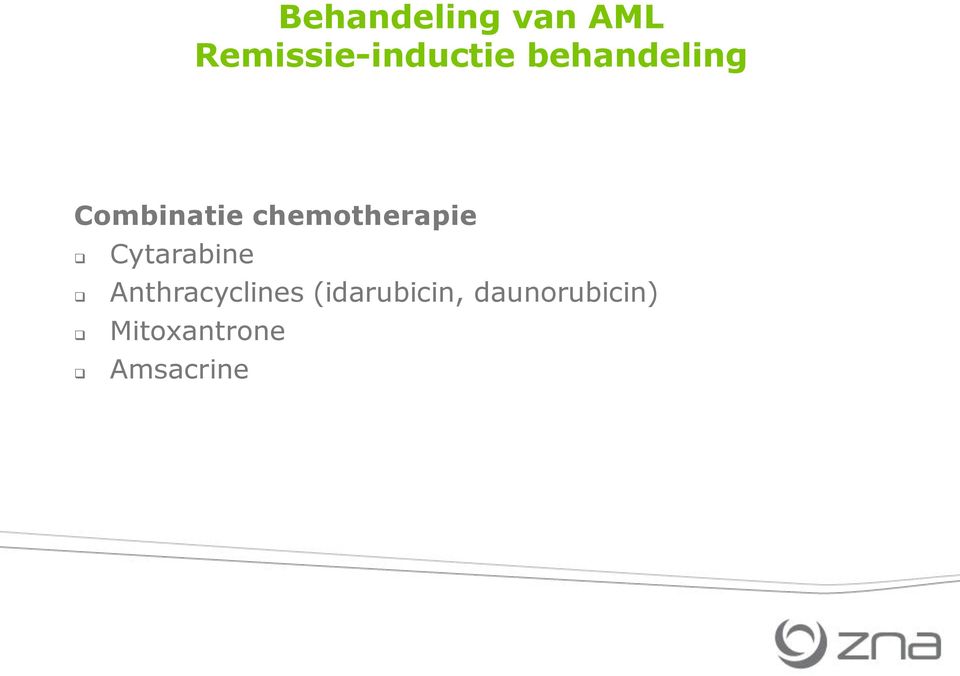 Cytarabine Anthracyclines