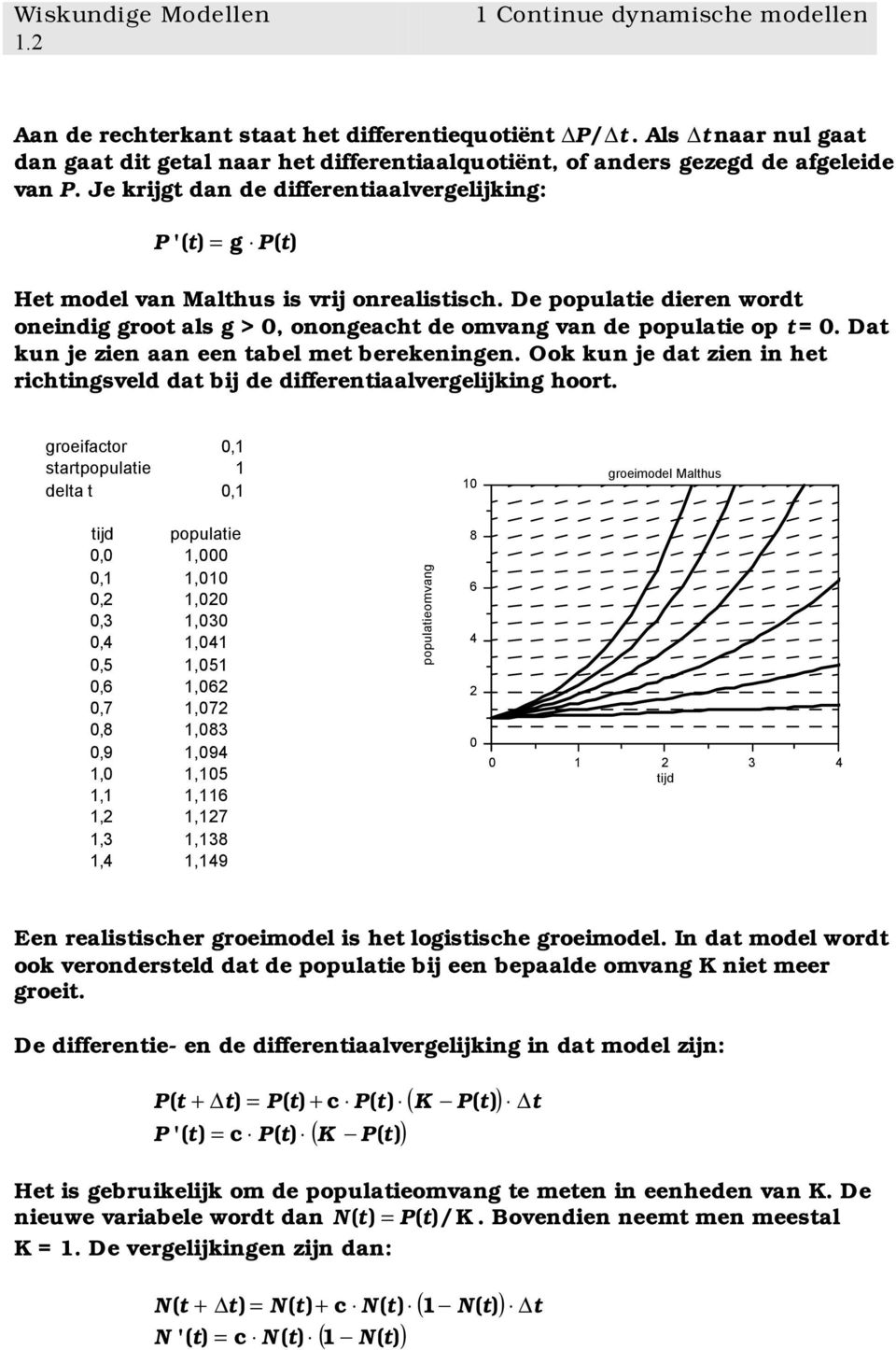 Da kun je zien aan een abel me berekeningen. Ook kun je da zien in he richingsveld da bij de differeniaalvergelijking hoor.