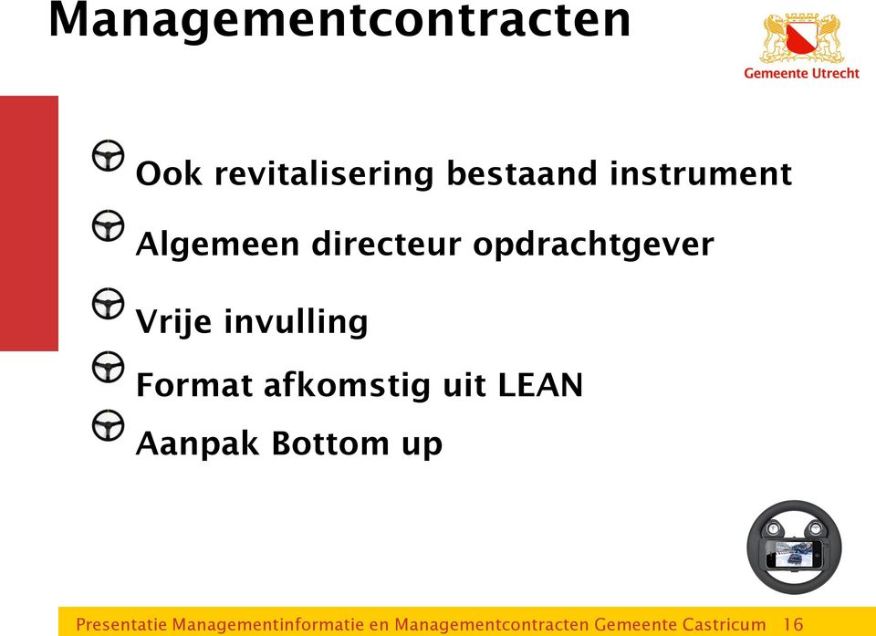 revitalisering bestaand instrument Algemeen directeur