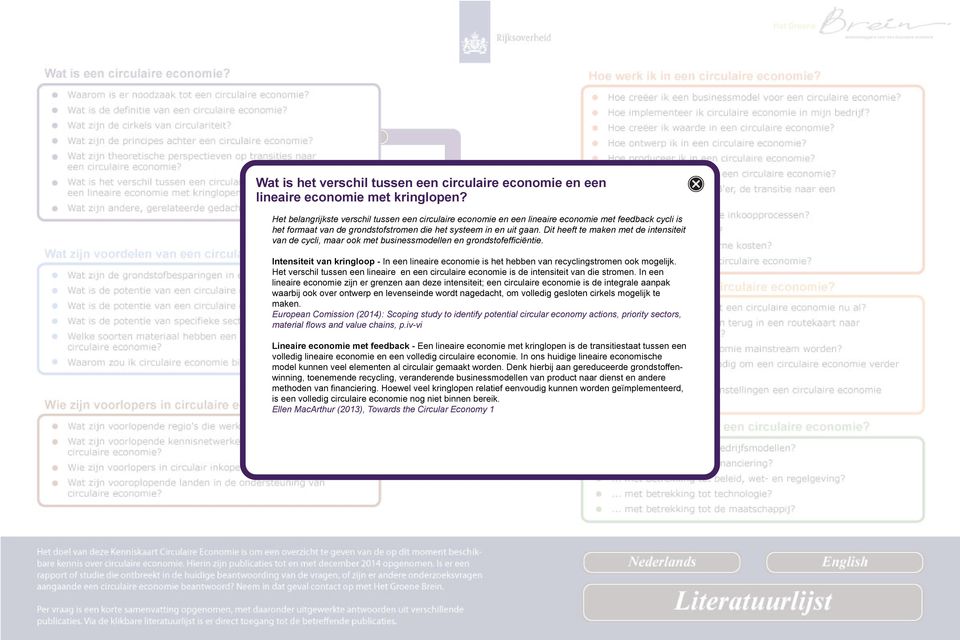 Dit heeft te maken met de intensiteit van de cycli, maar ook met businessmodellen en grondstofefficiëntie.