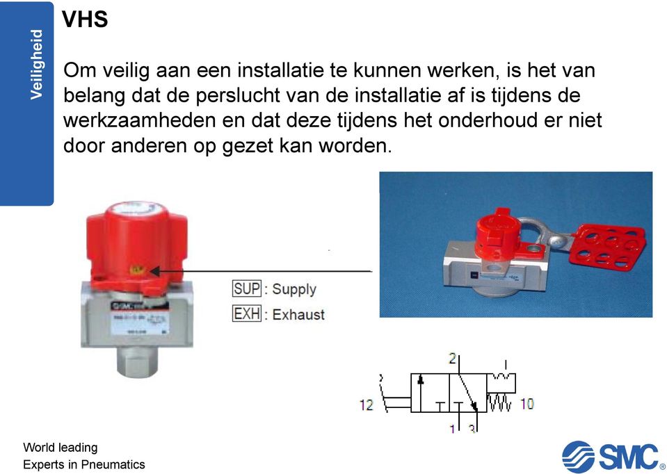 installatie af is tijdens de werkzaamheden en dat