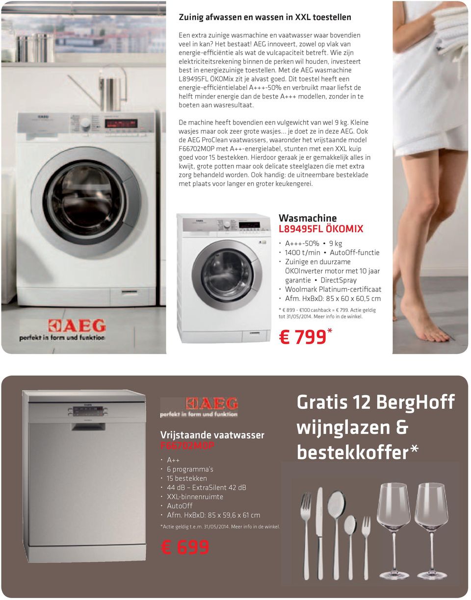 Met de AEG wasmachine L89495FL ÖKOMix zit je alvast goed.