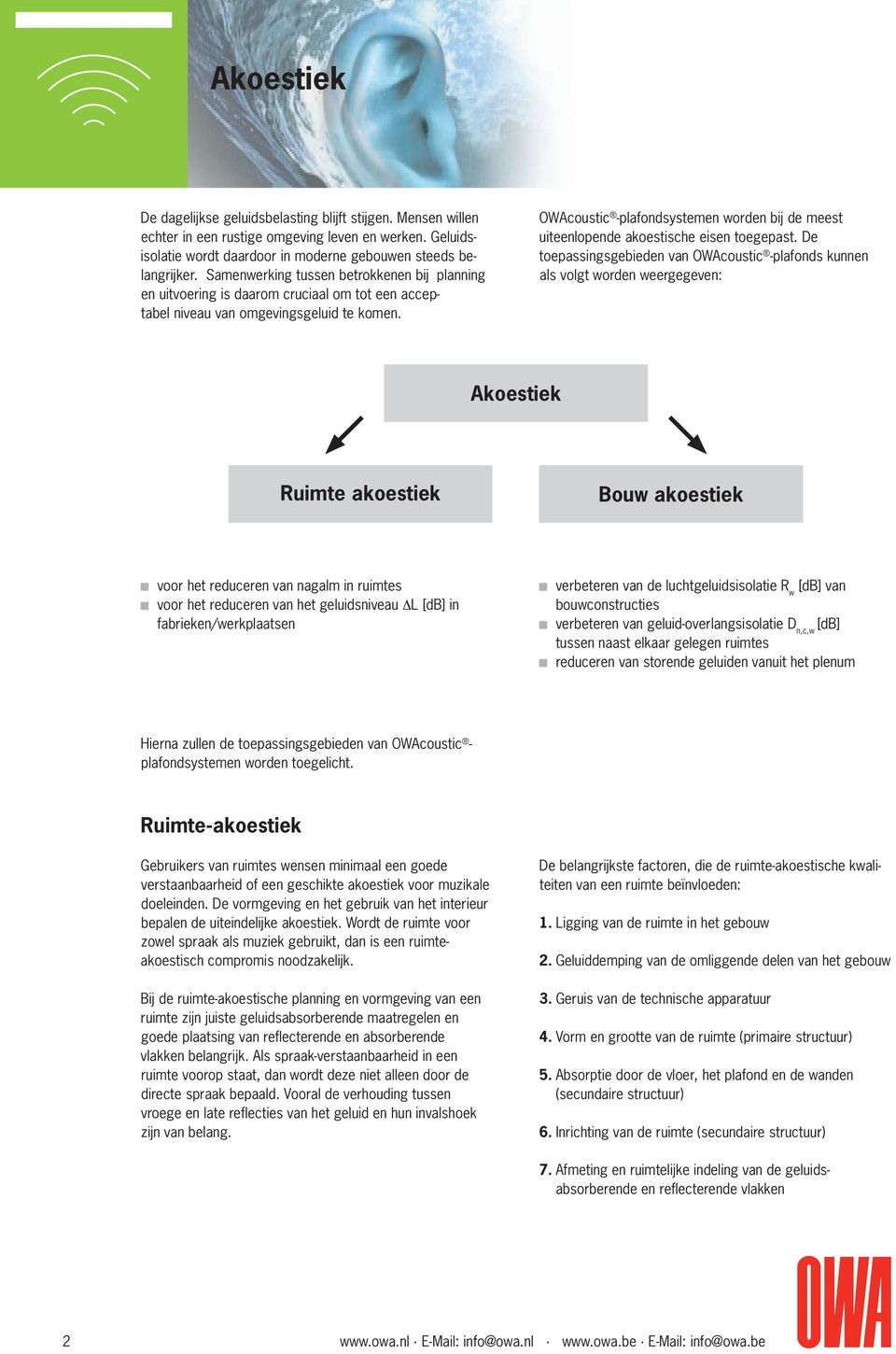 OWAcoustic -plafondsystemen worden bij de meest uiteenlopende akoestische eisen toegepast.