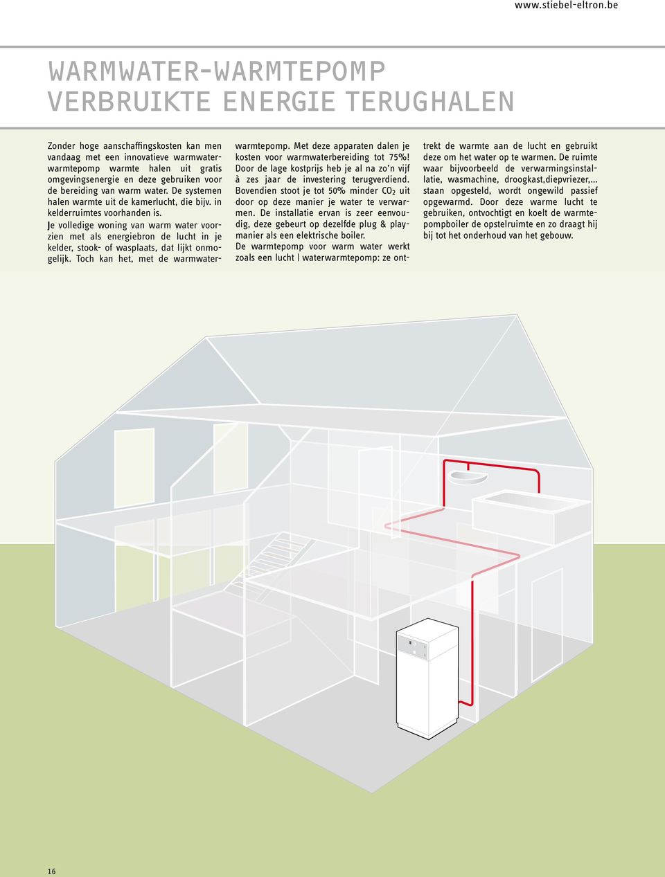 Je volledige woning van warm water voorzien met als energiebron de lucht in je kelder, stook- of wasplaats, dat lijkt onmogelijk. Toch kan het, met de warmwaterwarmtepomp.