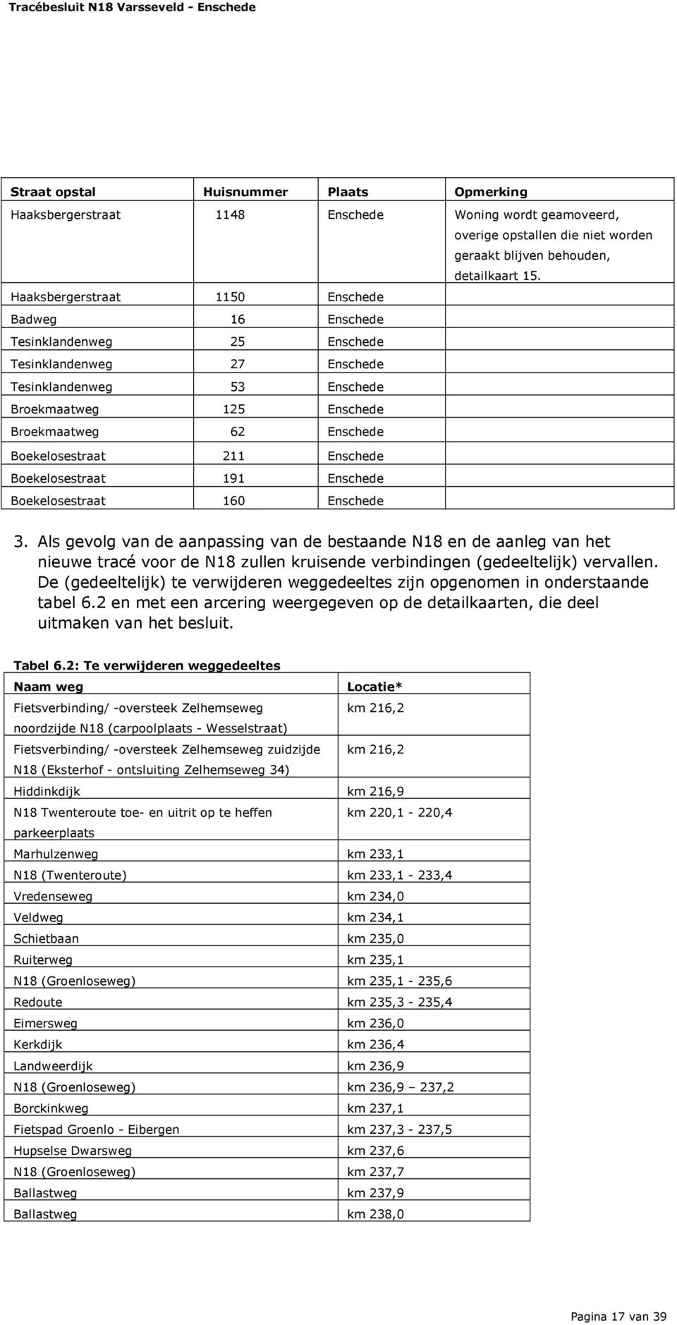 Boekelosestraat 211 Enschede Boekelosestraat 191 Enschede Boekelosestraat 160 Enschede 3.