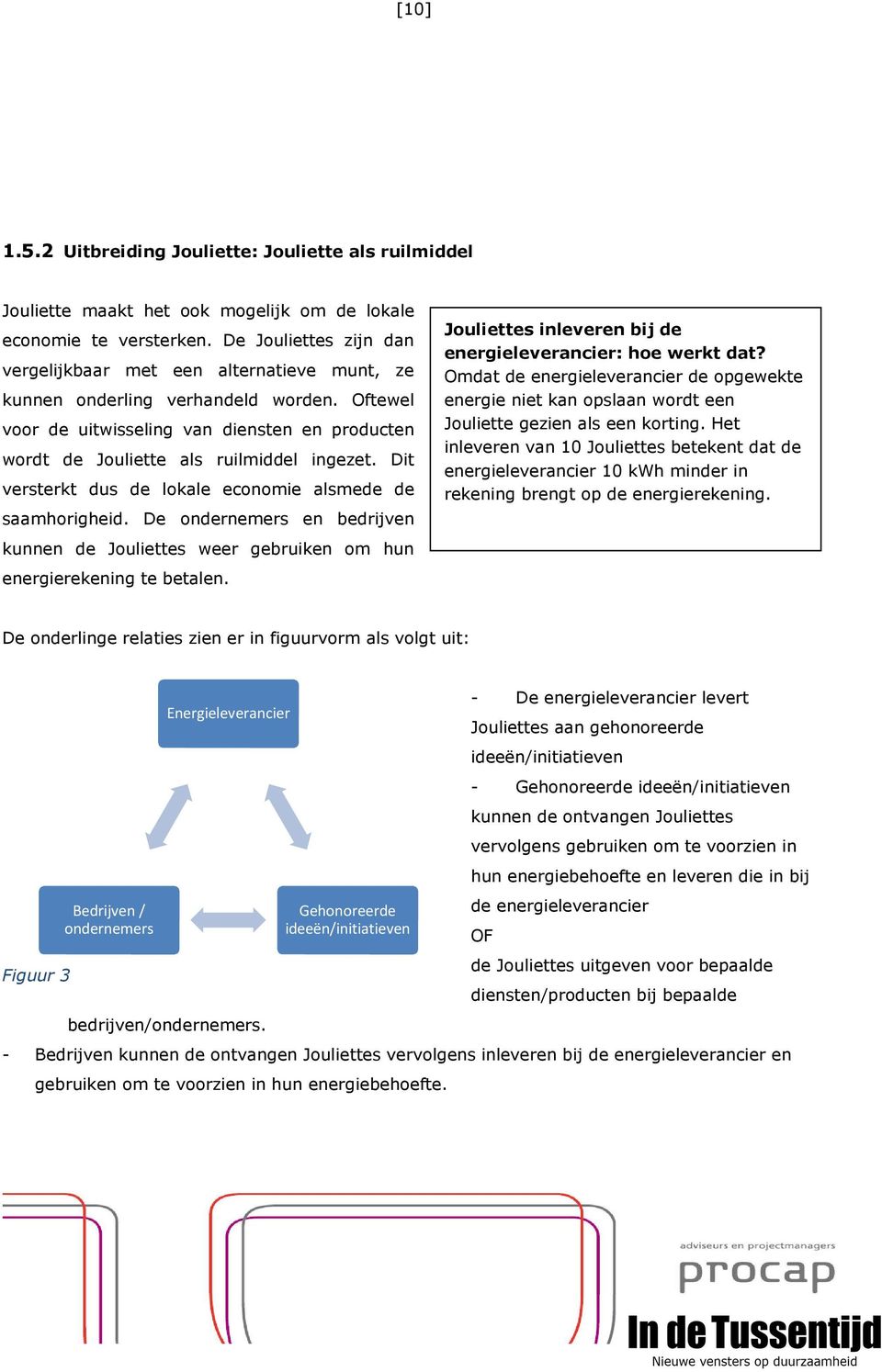 Dit versterkt dus de lokale economie alsmede de saamhorigheid. De ondernemers en bedrijven kunnen de Jouliettes weer gebruiken om hun energierekening te betalen.