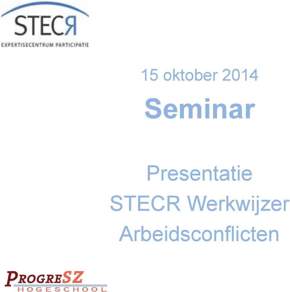 Presentatie STECR