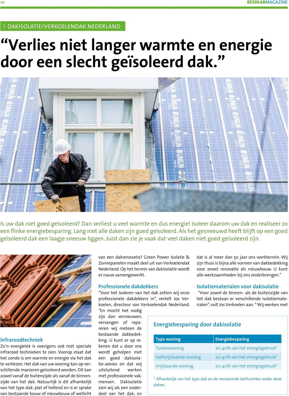 Juist dan zie je vaak dat veel daken niet goed geïsoleerd zijn. van een dakrenovatie? Green Power Isolatie & Zonnepanelen maakt deel uit van Verkoelendak Nederland.