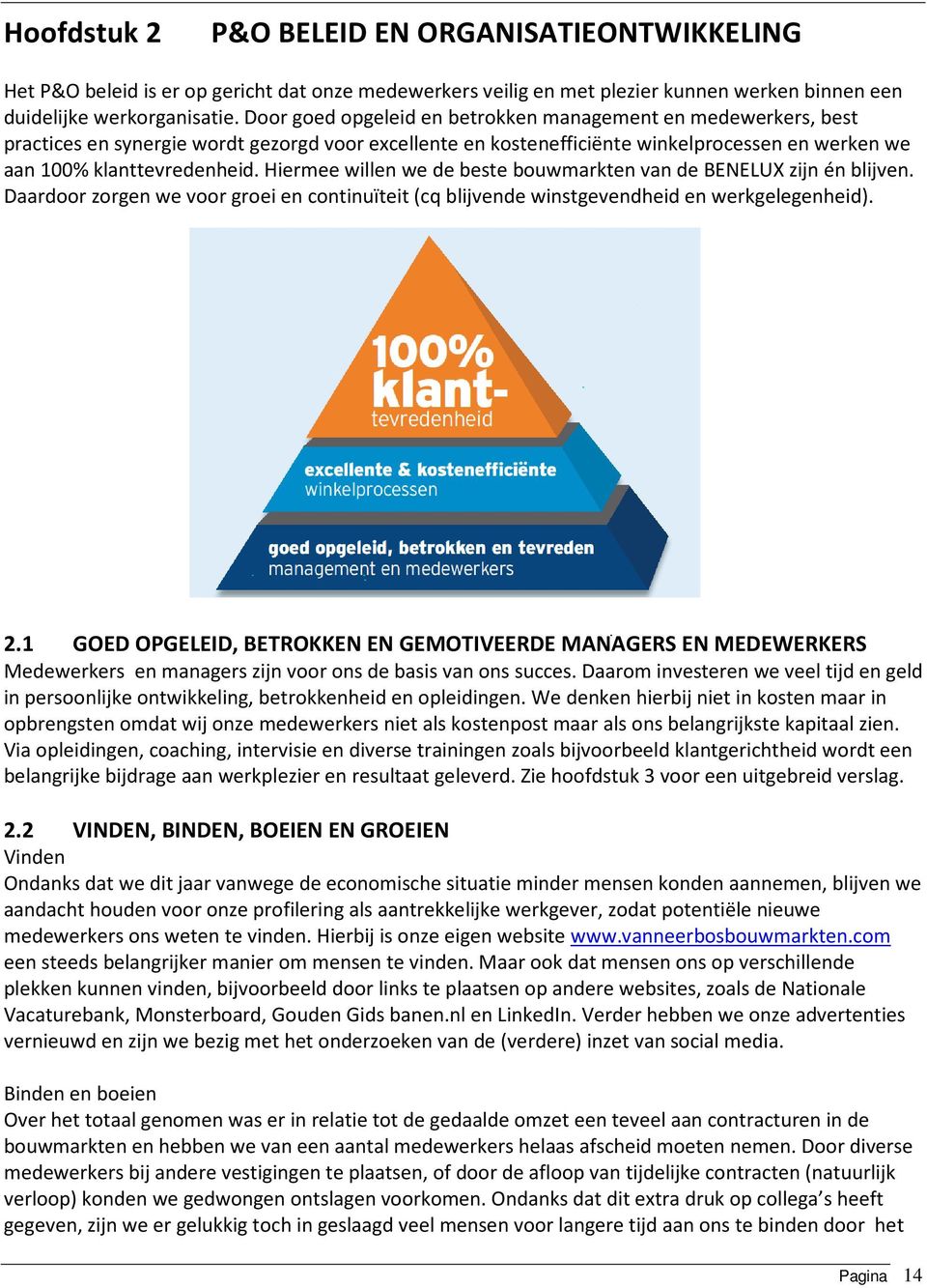 Hiermee willen we de beste bouwmarkten van de BENELUX zijn én blijven. Daardoor zorgen we voor groei en continuïteit (cq blijvende winstgevendheid en werkgelegenheid). 2.