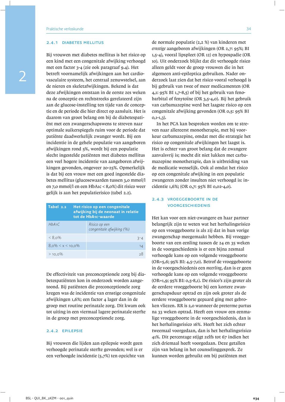 Bekend is dat deze afwijkingen ontstaan in de eerste zes weken na de conceptie en rechtstreeks gerelateerd zijn aan de glucose-instelling ten tijde van de conceptie en de periode die hier direct op