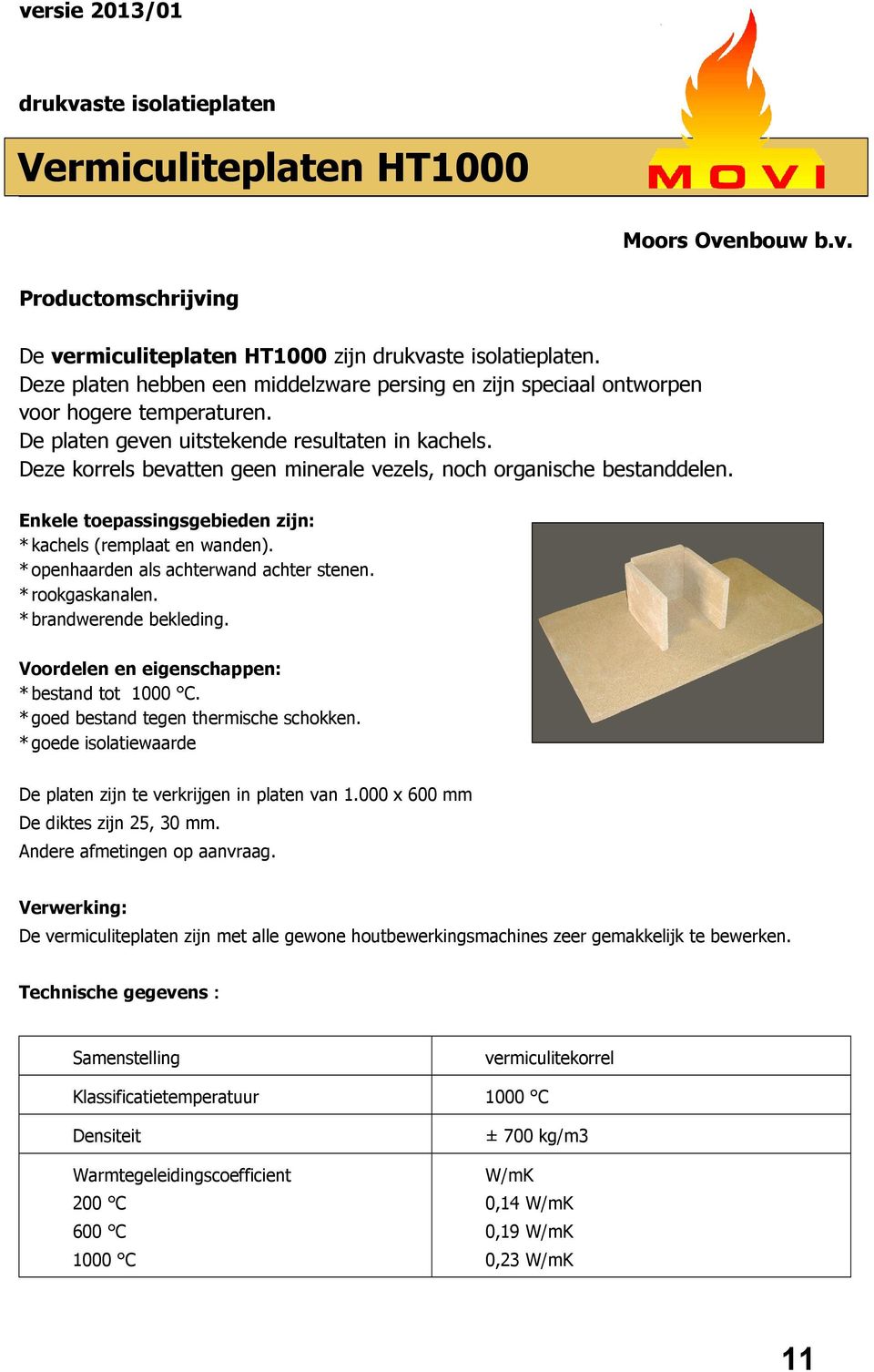 Deze korrels bevatten geen minerale vezels, noch organische bestanddelen. * kachels (remplaat en wanden). * openhaarden als achterwand achter stenen. * rookgaskanalen. * brandwerende bekleding.