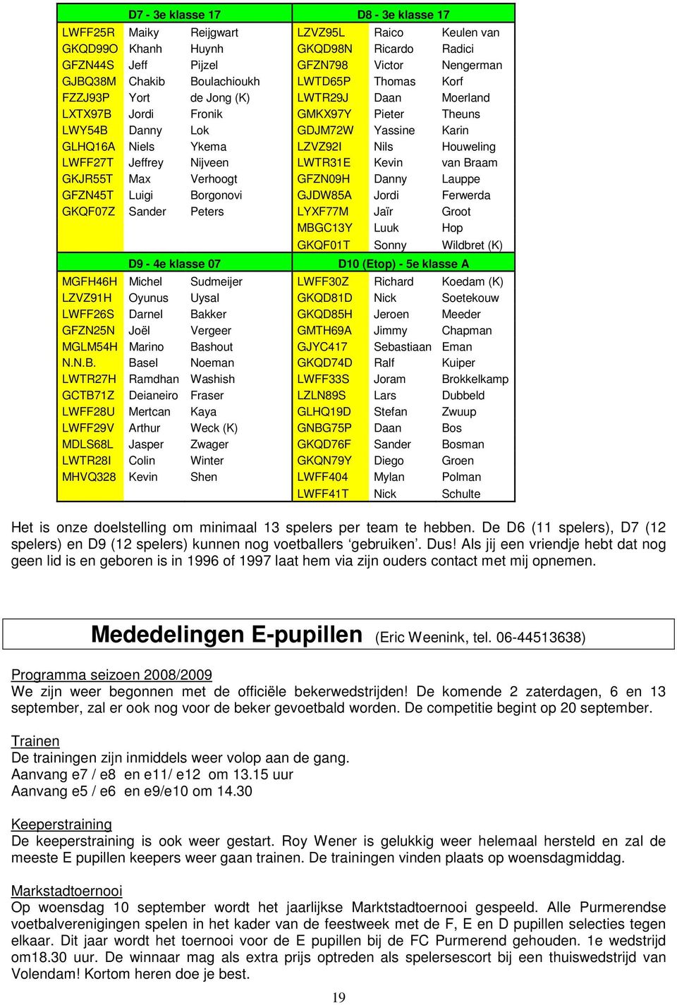 Jeffrey Nijveen LWTR31E Kevin van Braam GKJR55T Max Verhoogt GFZN09H Danny Lauppe GFZN45T Luigi Borgonovi GJDW85A Jordi Ferwerda GKQF07Z Sander Peters LYXF77M Jaïr Groot MBGC13Y Luuk Hop D9-4e klasse