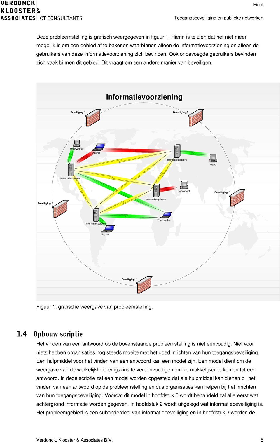 Ook onbevoegde gebruikers bevinden zich vaak binnen dit gebied. Dit vraagt om een andere manier van beveiligen. Informatievoorziening Beveiliging?