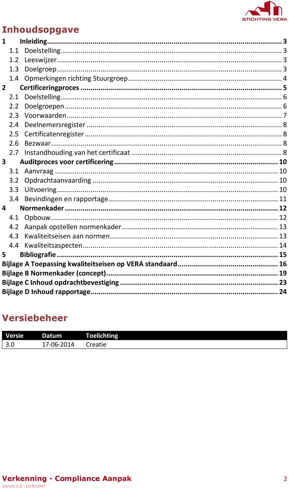 .. 10 3.2 Opdrachtaanvaarding... 10 3.3 Uitvoering... 10 3.4 Bevindingen en rapportage... 11 4 Normenkader... 12 4.1 Opbouw... 12 4.2 Aanpak opstellen normenkader... 13 4.3 Kwaliteitseisen aan normen.