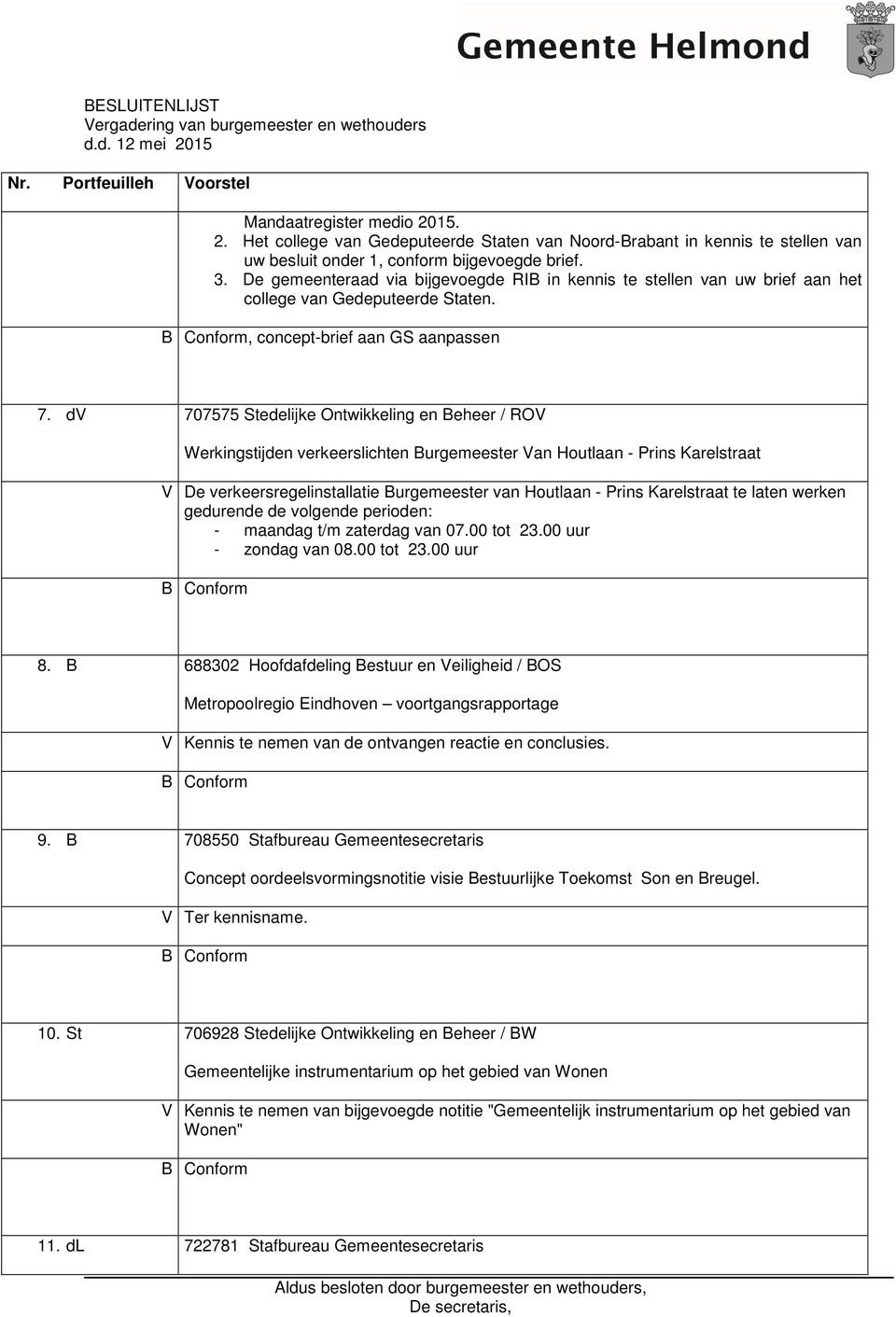 De gemeenteraad via bijgevoegde RIB in kennis te stellen van uw brief aan het college van Gedeputeerde Staten., concept-brief aan GS aanpassen 7.