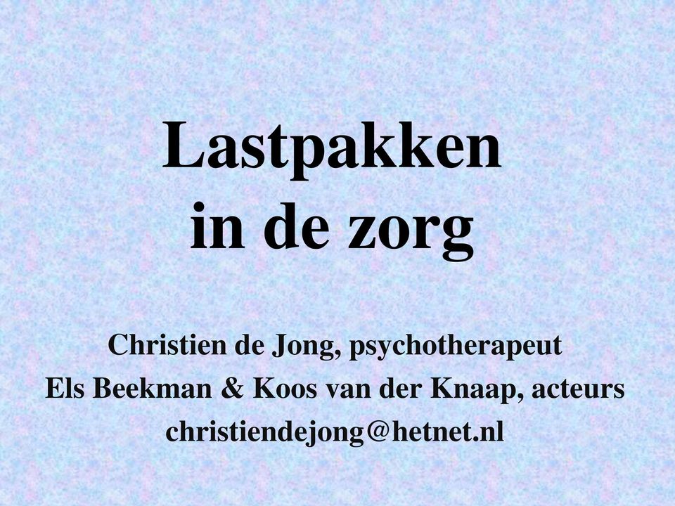 psychotherapeut Els Beekman &