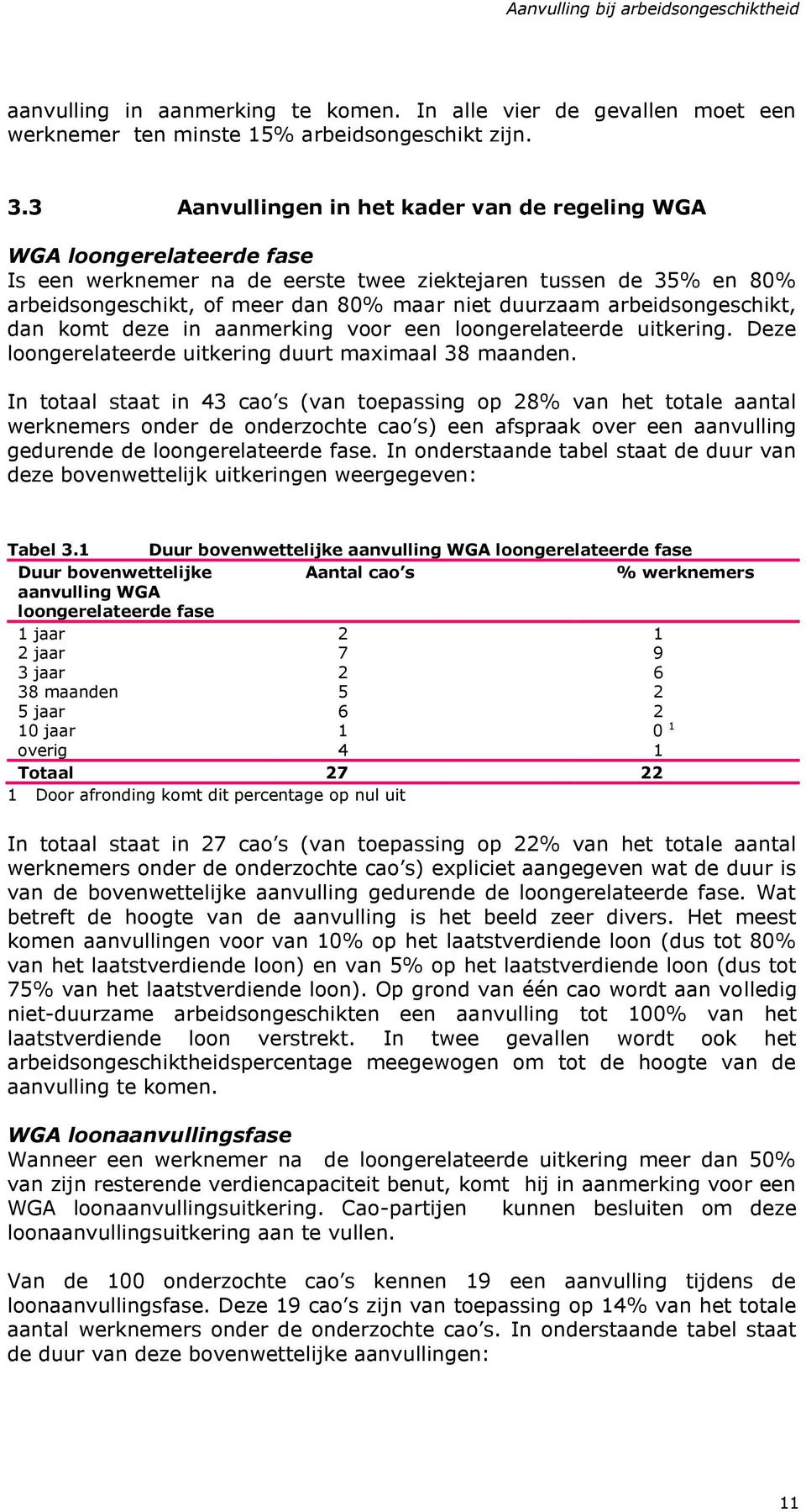 arbeidsongeschikt, dan komt deze in aanmerking voor een loongerelateerde uitkering. Deze loongerelateerde uitkering duurt maximaal 38 maanden.