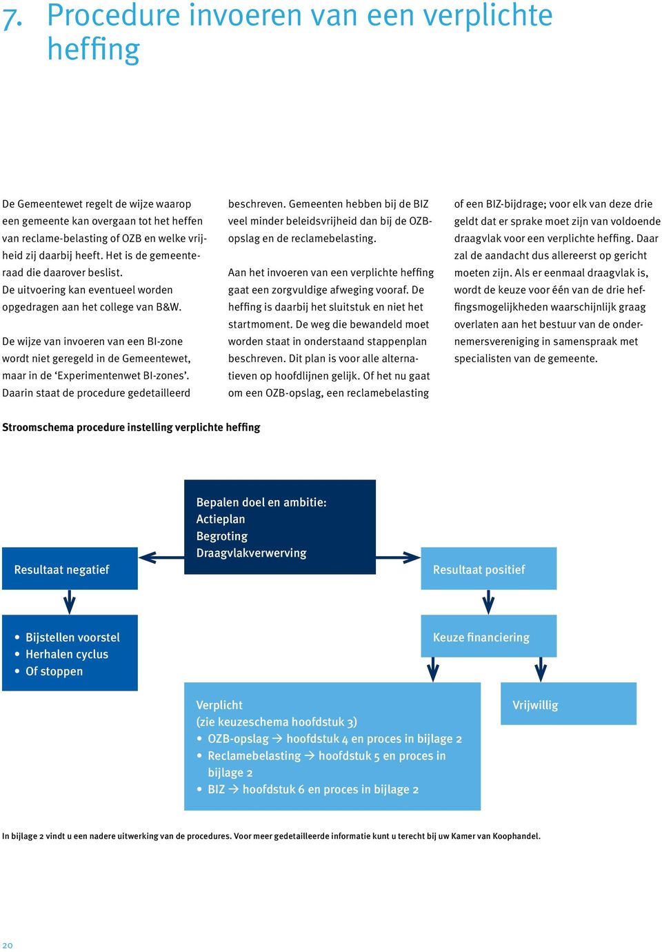 De wijze van invoeren van een BI-zone wordt niet geregeld in de Gemeentewet, maar in de Experimentenwet BI-zones. Daarin staat de procedure gedetailleerd beschreven.