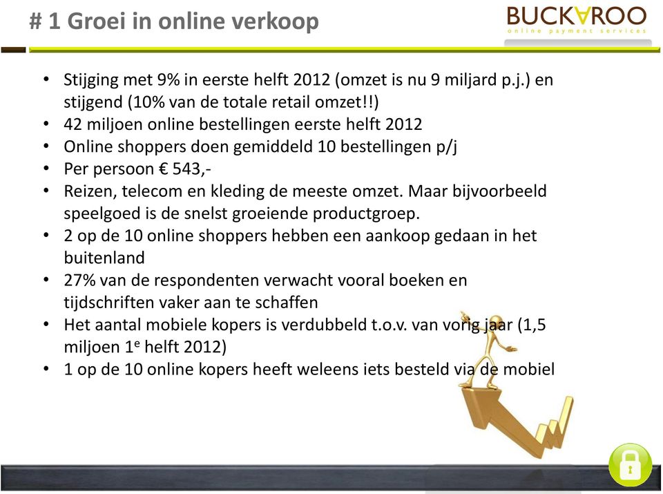 Maar bijvoorbeeld speelgoed is de snelst groeiende productgroep.