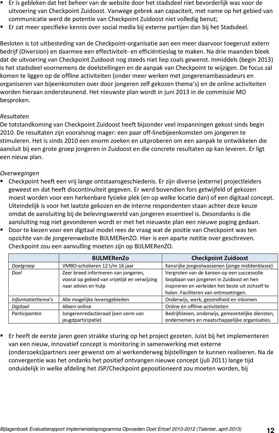 partijen dan bij het Stadsdeel.