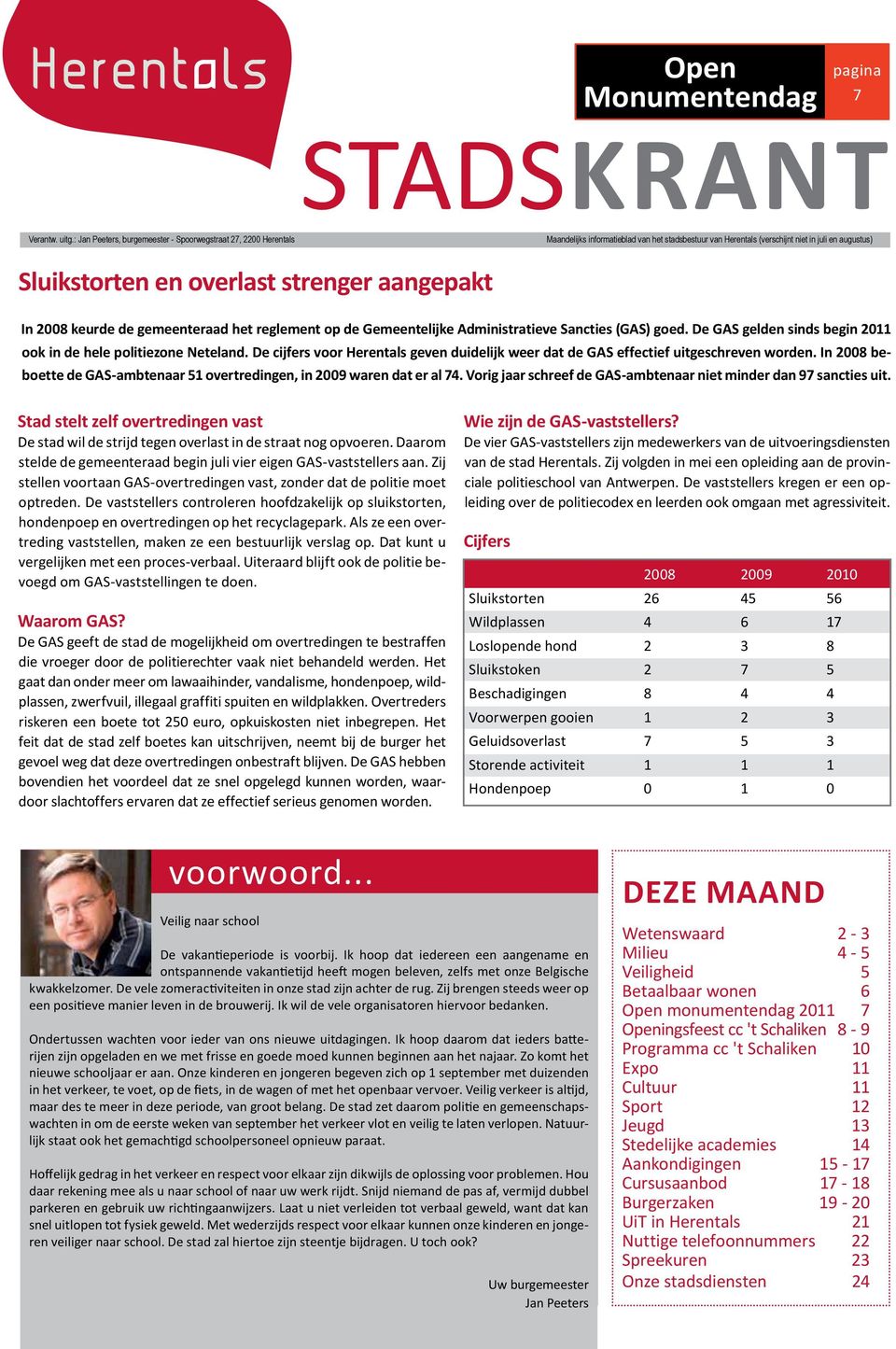 aangepakt In 2008 keurde de gemeenteraad het reglement op de Gemeentelijke Administratieve Sancties (GAS) goed. De GAS gelden sinds begin 2011 ook in de hele politiezone Neteland.