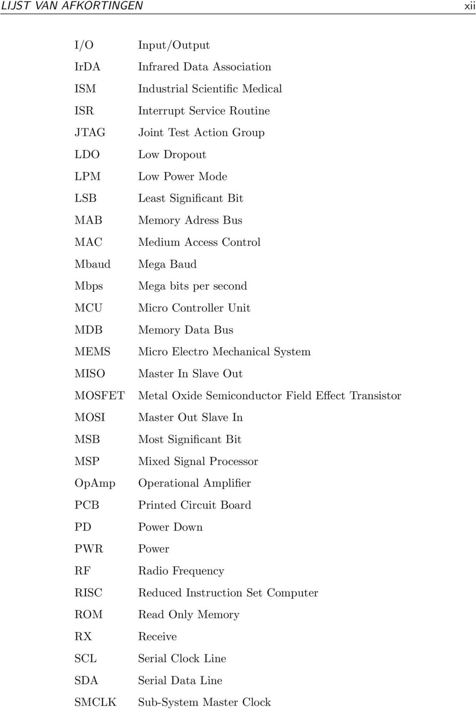 bits per second Micro Controller Unit Memory Data Bus Micro Electro Mechanical System Master In Slave Out Metal Oxide Semiconductor Field Effect Transistor Master Out Slave In Most Significant Bit