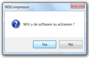 Het valt af te raden meer dan één versie van IRISCompressor tegelijk te installeren.