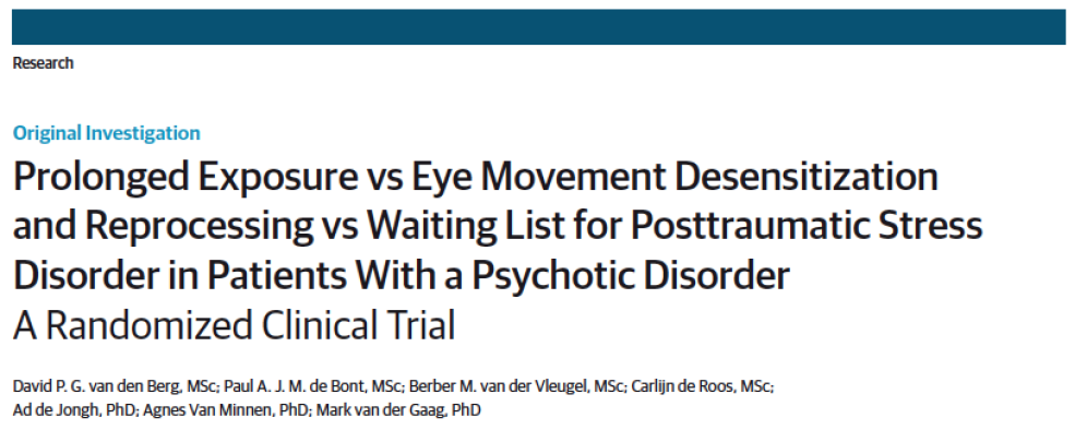 al., in press. Van den Berg et al., JAMA Psychiatry. 2015;72:259-267.