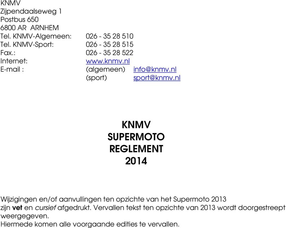 nl (sport) sport@knmv.