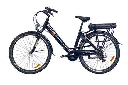 Fietsen Jools Ecohub Artikelnr. FI003 Kleur: zwart Gewicht: 25 kg Versnellingen: 8 28 inch wielen De Jools Ecohub is 100 % elektrisch!