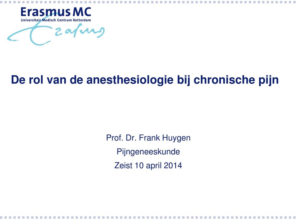 chronische pijn Prof. Dr.