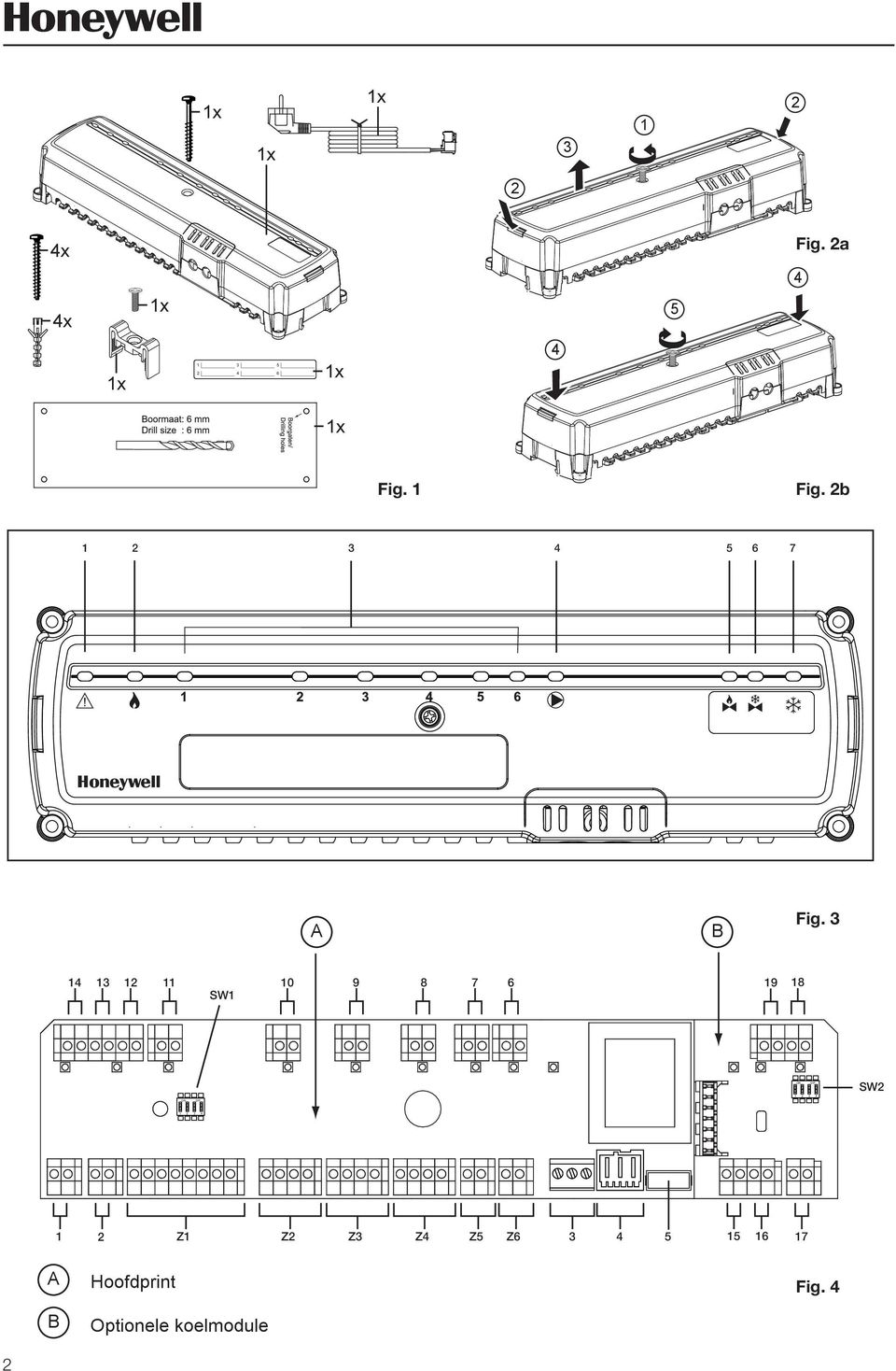 2b 1 2 3 4 5 6 7 Honeywell A B Fig.