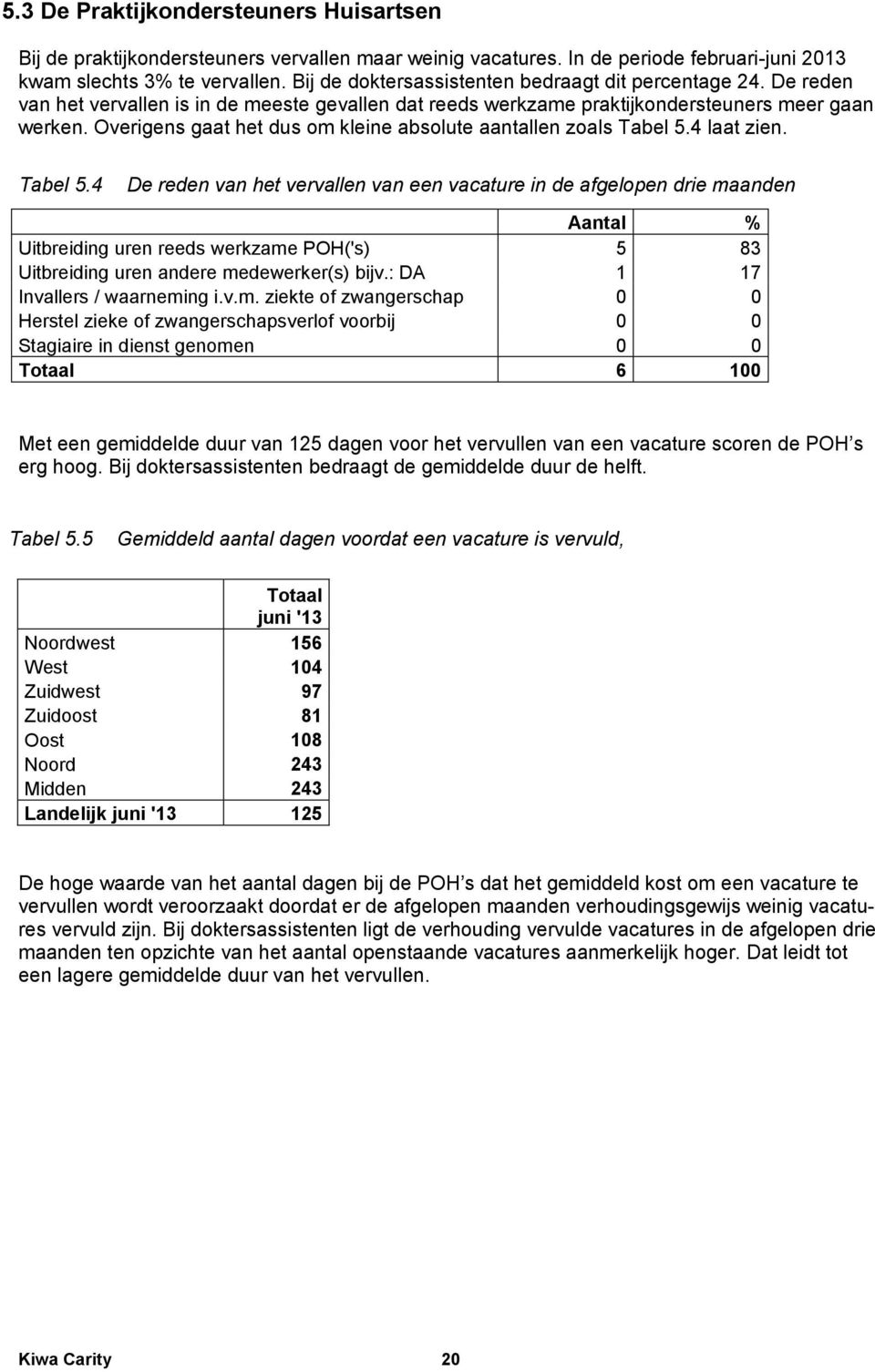 Overigens gaat het dus om kleine absolute aantallen zoals Tabel 5.