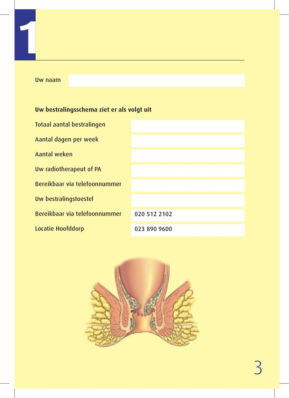 of PA Bereikbaar via telefoonnummer Uw bestralingstoestel