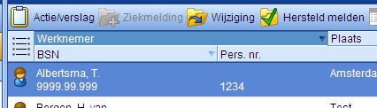 5.4 Hersteld melden 5.4. Gedeeltelijk hersteld melden Als een werknemer gedeeltelijk hersteld is en dus nog voor een bepaald percentage arbeidsongeschikt, kunt u deze wijziging op de volgende wijze aanbrengen.