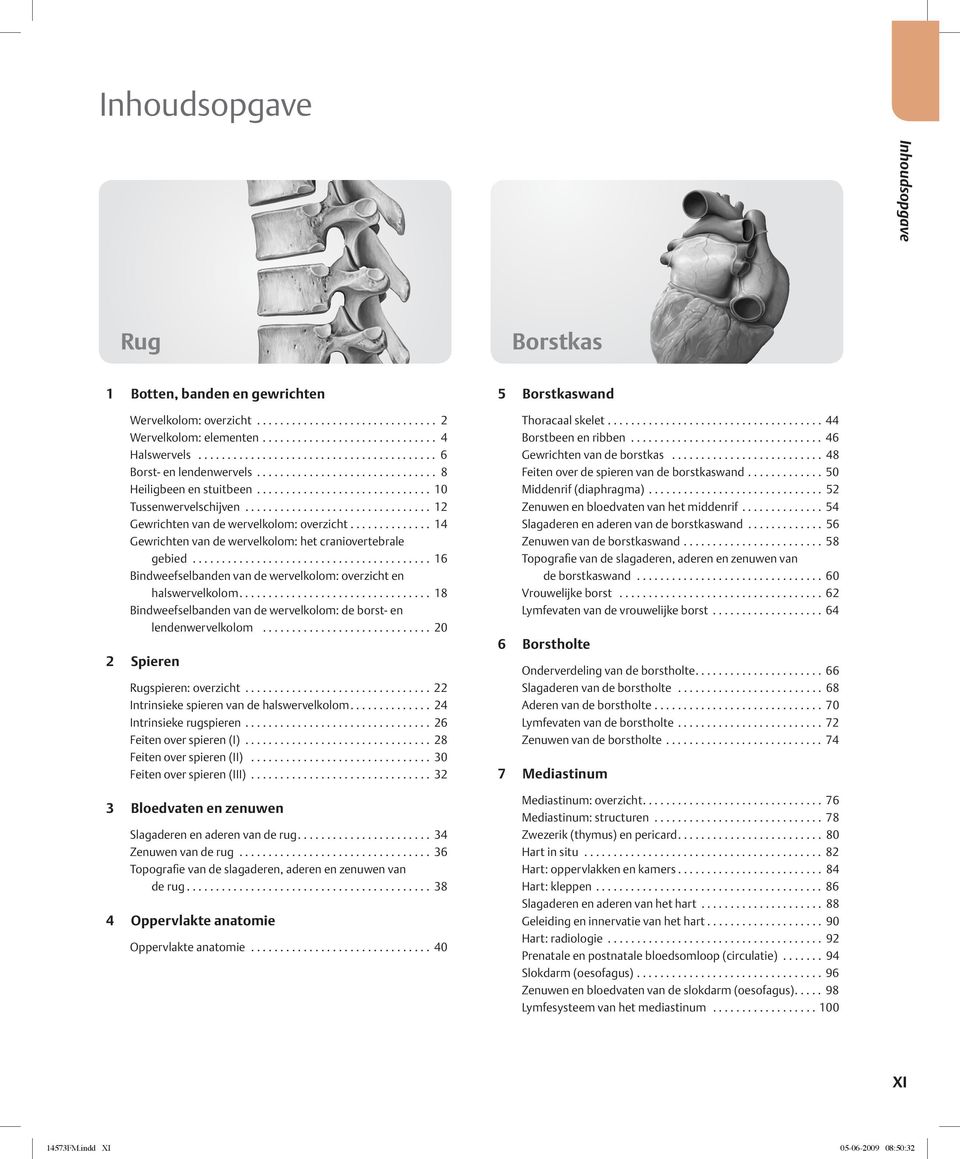 ............. 14 Gewrichten van de wervelkolom: het craniovertebrale gebied......................................... 16 Bindweefselbanden van de wervelkolom: overzicht en halswervelkolom.