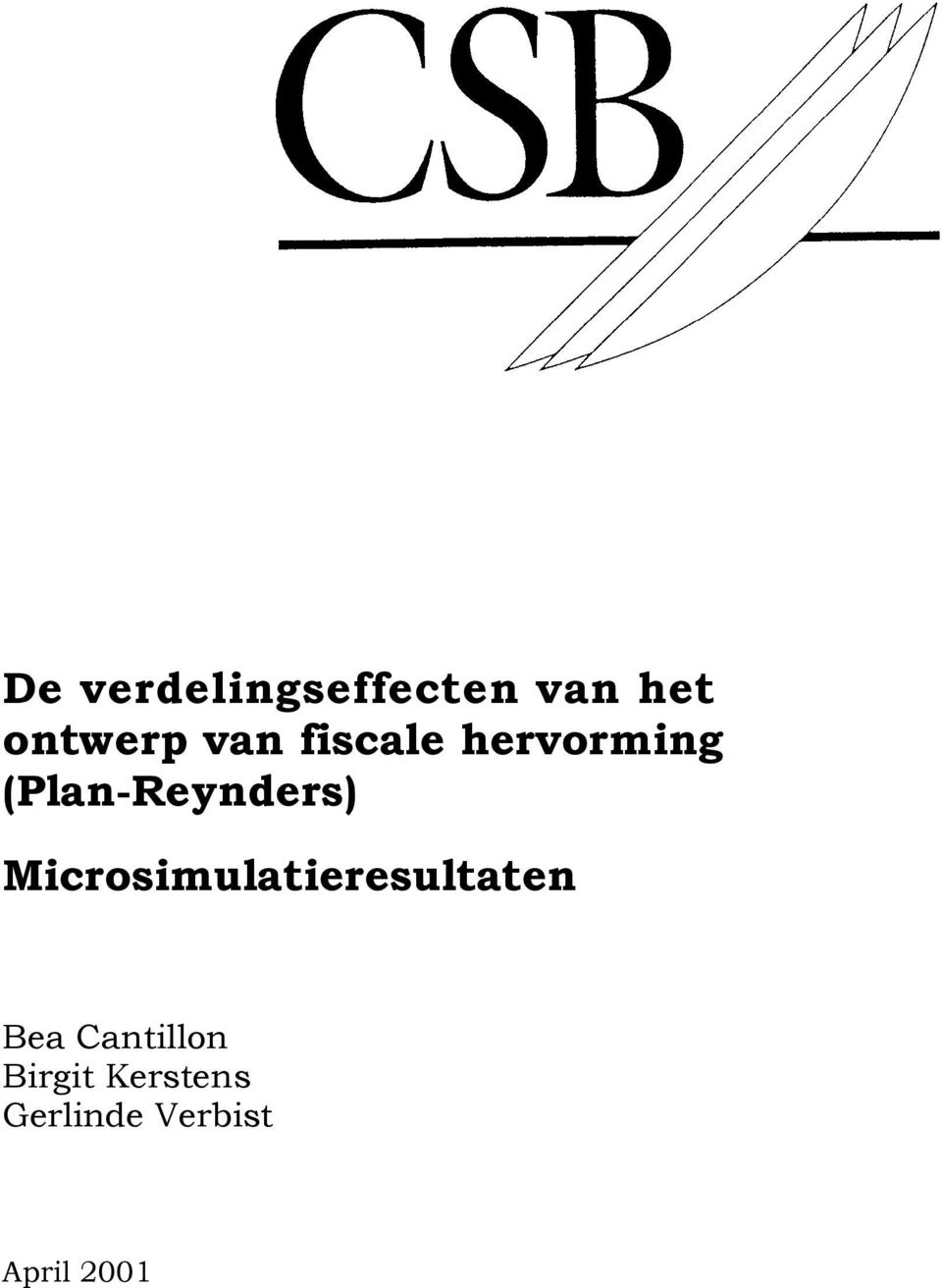 Microsimulatieresultaten Bea Cantillon