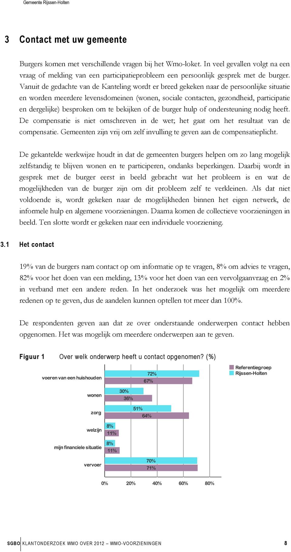 om te bekijken of de burger hulp of ondersteuning nodig heeft. De compensatie is niet omschreven in de wet; het gaat om het resultaat van de compensatie.