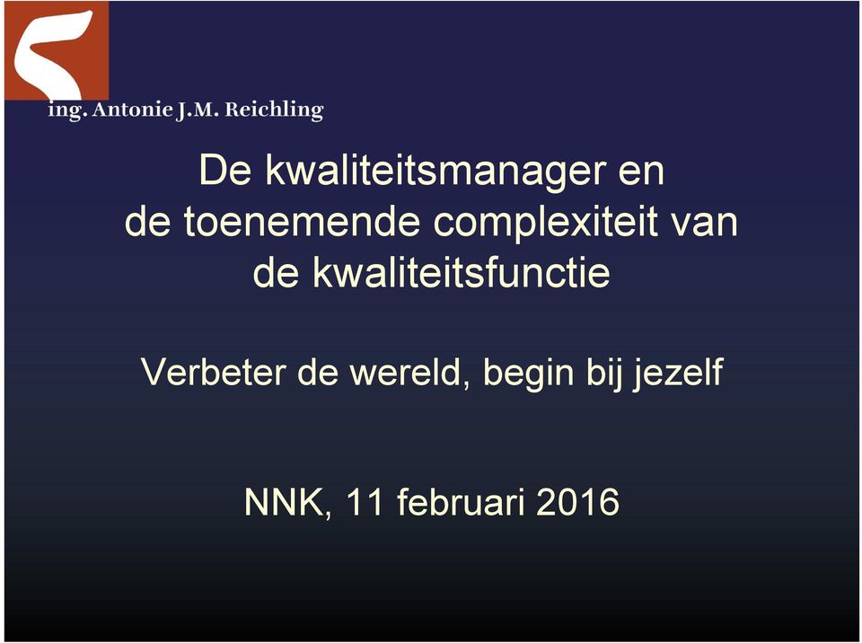 kwaliteitsfunctie Verbeter de